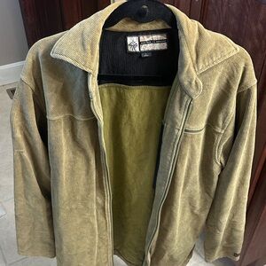 Prana Corduroy Jacket in Olive Green